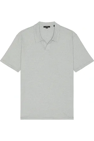 Vince Short Sleeve Johnny Polo in Green. - size L (also in S, XL/1X)
