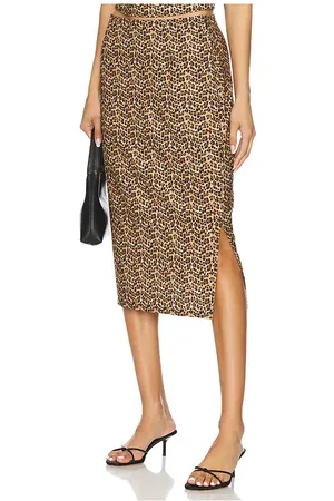 Miaou Moni Skirt in Brown. - size L (also in S, XS)