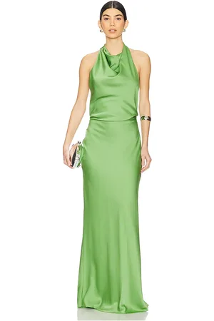Simkhai Reannon Draped Gown in Green. - size 2 (also in 4, 6, 8)