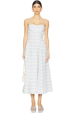 Simkhai Kittiya Midi Dress in Baby Blue. - size 10 (also in 12, 6, 8)