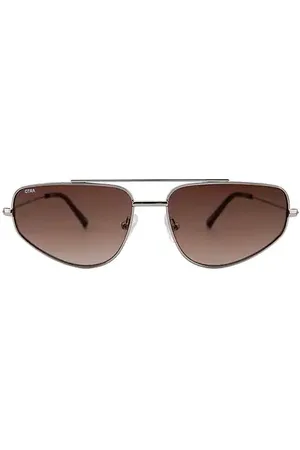 OTRA Christie Sunglasses in Metallic Silver.