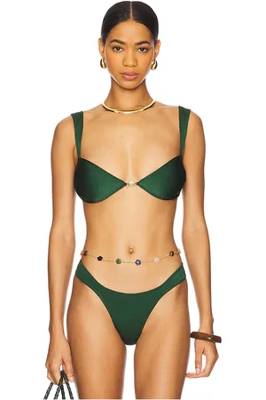 Sommer Soriya Bikini Top in Green. - size L (also in M, XS)