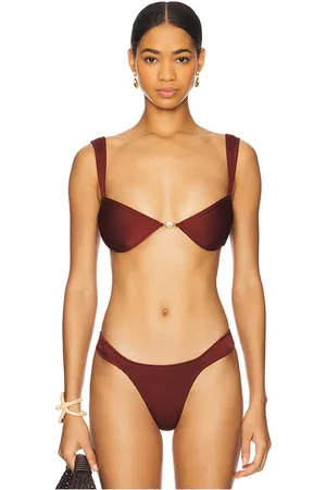 Sommer Soriya Bikini Top in Burgundy. - size L (also in M)