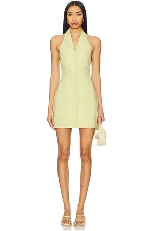 MORE TO COME Kylie Mini Dress in Yellow. - size M (also in S, XS)