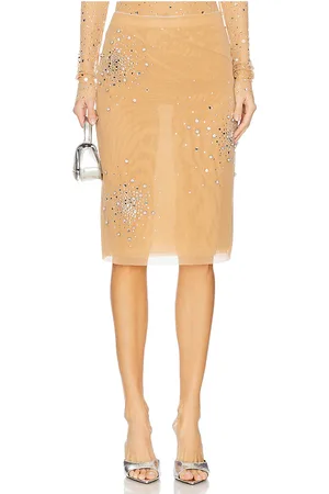 Des Phemmes Crystal Midi Skirt in . - size 38/XS (also in 40/S, 42/M, 44/L)