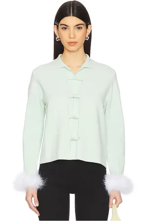 Sleeper Crane Knitted Cardigan With Detachable Feathers in . - size M/L (also in XL, XS/S)