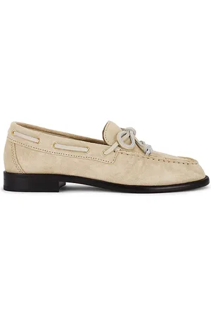 RAG&BONE Carter Boat Shoe in Cream. - size 36.5 (also in 38, 39, 39.5)