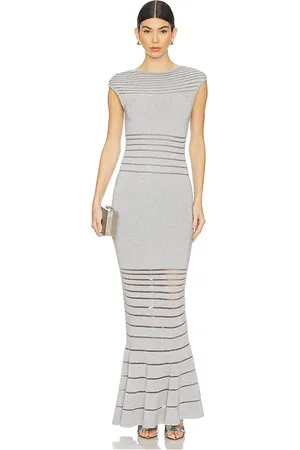 Hervé Léger The Camila Gown in Grey. - size L (also in M, S)
