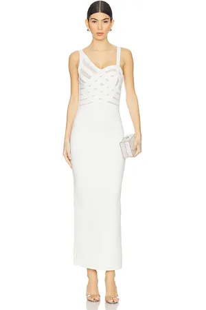 Hervé Léger The Adeline Gown in White. - size L (also in M)