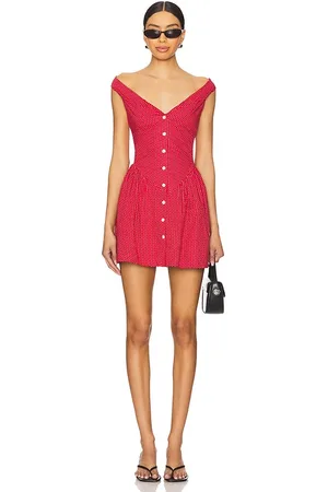 Frankies Bikinis Charlotte Dress in Red. - size L (also in XS)