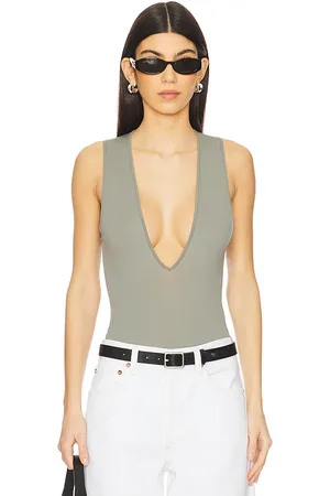 AGOLDE Wynn Bodysuit in Grey. - size L (also in M, S, XL)