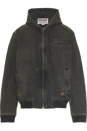 Guess Denim Hoodie in Charcoal. - size S (also in XL/1X)