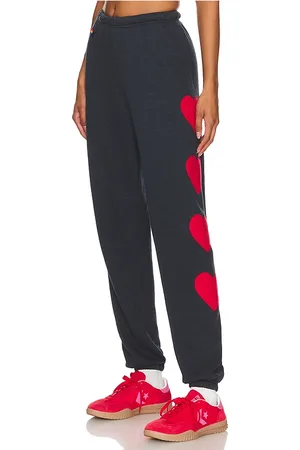 AVIATOR NATION Heart Embroidery Sweatpant in . - size S (also in XS)