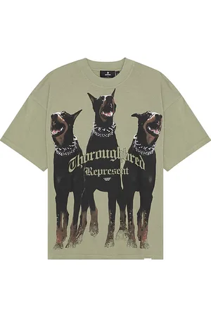 Represent Thoroughbred T-Shirt in Olive. - size L (also in M, S, XL/1X)