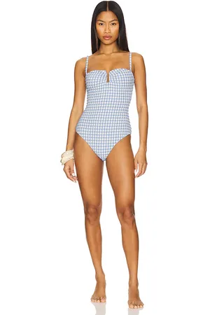 Simkhai Strapless One Piece in Blue. - size S (also in XS)