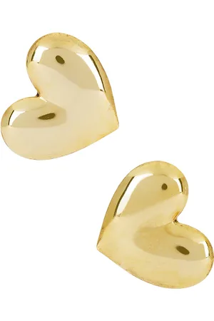 Jennifer Behr Hart Earrings in Metallic .