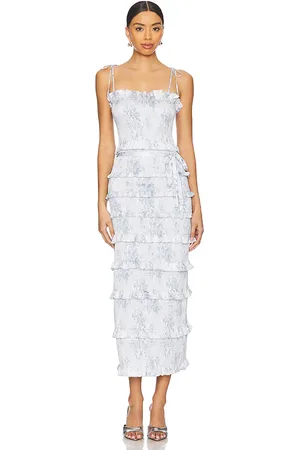 V. Chapman Lily Midi Dress in Baby Blue. - size 0 (also in 2, 4, 6)