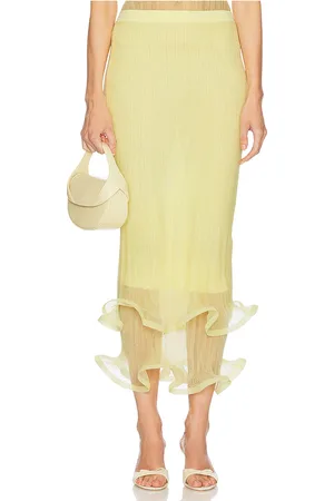 Simkhai Kelso Skirt in Lemon. - size L (also in M, S, XS)