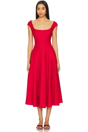 DANIELLE GUIZIO Leila Dress in Red. - size M (also in XS)