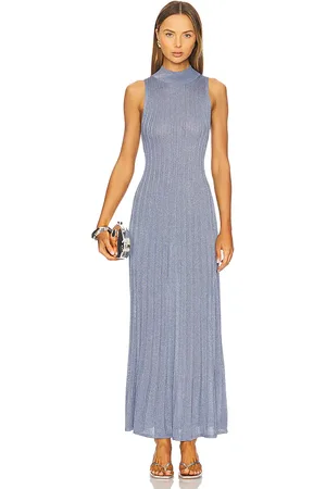 Ivy & Oak Flora Knit Glitter Dress in Slate. - size M (also in XL)