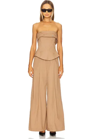 ET OCHS Jordan Corset Bustier Jumpsuit in Beige. - size 10 (also in 2)