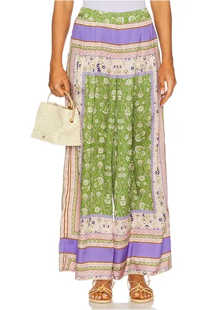 MISA Selena Pants in Green,Beige. - size L (also in M, S, XL, XS)