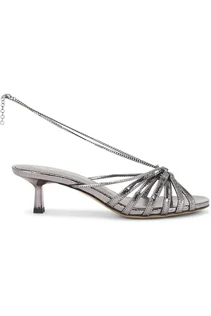 Golden Goose Nico Kitten Heel in Metallic Silver. - size 35 (also in 36, 37, 38, 39, 40)