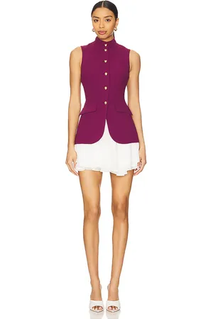 Amanda Uprichard Justine Dress in Burgundy. - size L (also in M, S, XL, XS)