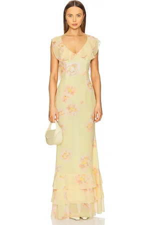 Sau Lee Gaia Dress in Yellow. - size 0 (also in 10, 4, 6)