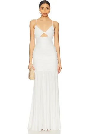 Retrofete Bristol Mesh Dress in White. - size L (also in M, S, XS, XXS)