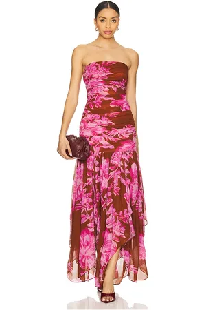 Retrofete Teryn Dress in Brown,Pink. - size M (also in S, XS, XXS)