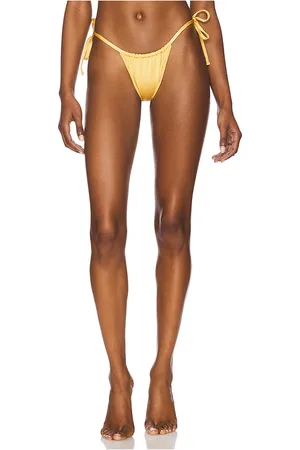 Sommer Paloma Bikini Bottom in Mustard. - size L (also in M, S, XS)
