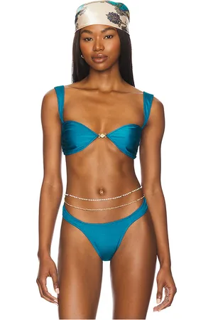 Sommer Soriya Bikini Top in Teal. - size L (also in M, XS)