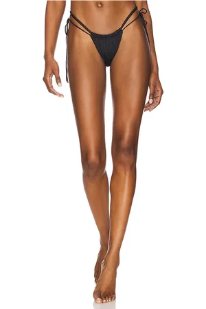 Sommer Farrah Bikini Bottom in Black. - size L (also in M, S, XS)