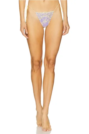 Bananhot Nina Bikini Bottom in Yellow,Blue. - size L (also in M, S, XL, XS)