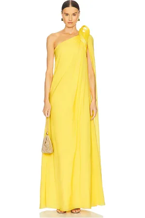 Gaurav Gupta Solaris One-Shoulder Gown in Yellow. - size 0 (also in 2)