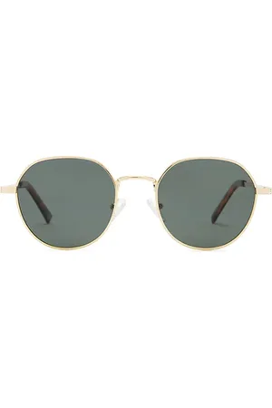 Le Specs Odyssey Sunglasses in Metallic Gold.