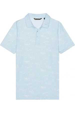 Travis Mathew Featherweight City Polo in Baby Blue. - size L (also in M, S)