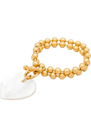 Brinker & Eliza Heart On Your Sleeve Bracelet in Metallic .
