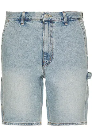 DUNST Carpenter Denim Shorts in Blue. - size L (also in S)