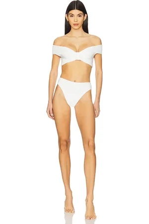 Maygel Coronel Sauco Bikini Set in White.