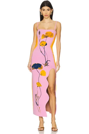 PH5 Iris Flower Print Maxi Tank Dress in Pink. - size L (also in M)