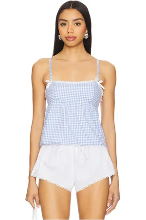 MORE TO COME Lisa Babydoll Top in Baby Blue. - size L (also in M, S, XL, XS, XXS)
