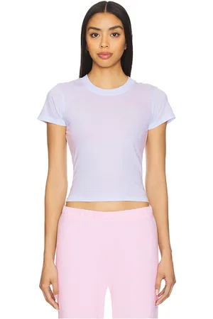 LA Made Short Sleeve Crew Tee in Baby Blue. - size L (also in M, S, XS)