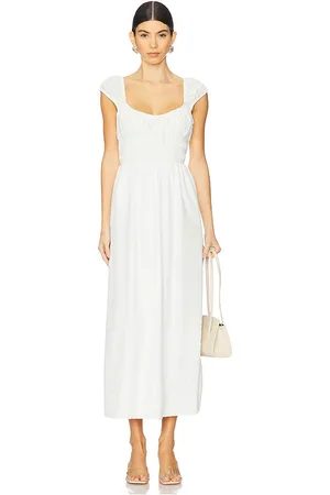 Show Me Your Mumu Laura Dress in White. - size L (also in M, S, XL, XS)