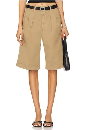 AMO DENIM Sharon Bermuda in Tan. - size 23 (also in 24, 25, 26, 27, 28, 29, 30, 32)