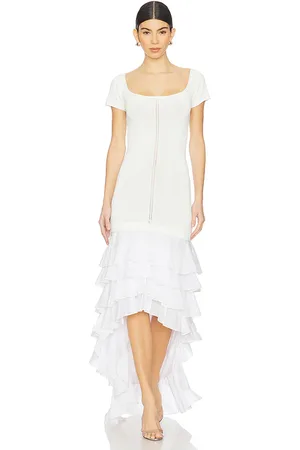 Alejandra Alonso Rojas Knit Ruffle Dress in . - size L (also in M, S, XS)