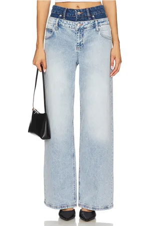 Simkhai Kove Double Waistband Jean in Blue. - size 24 (also in 25, 30)
