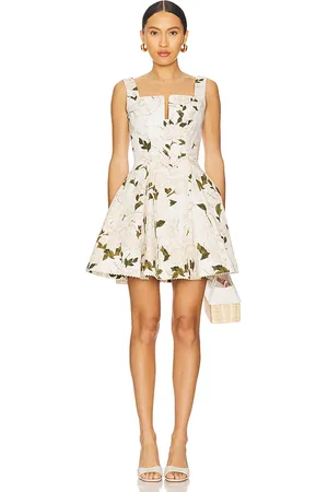 Agua by Agua Bendita Agua Gardenia Mini Dress in Cream. - size M (also in XL, XS)