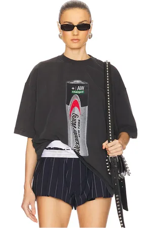 Alexander Wang Graphic Unisex Tee in Charcoal. - size L (also in S, XS)